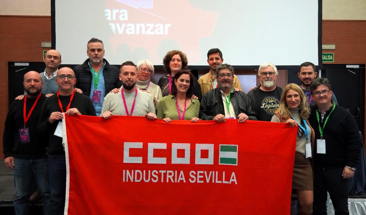 Nueva Ejecutiva del Sindicato Provincial de CCOO de Industria de Sevilla.