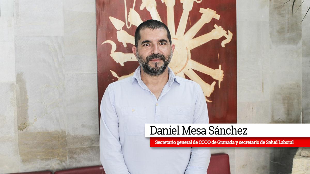 Daniel Mesa, secretario general de CCOO de Granada, y secretario de Salud Laboral