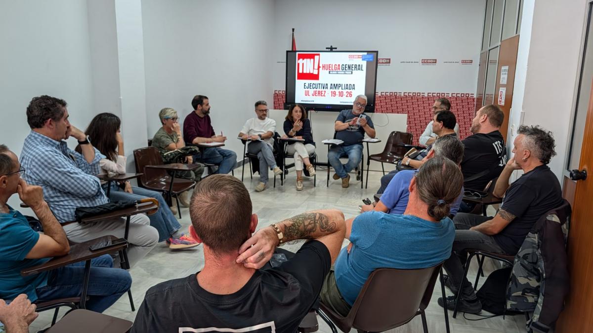 Ejecutiva ampliada de la Unión Local de CCOO Jerez de la Fra.