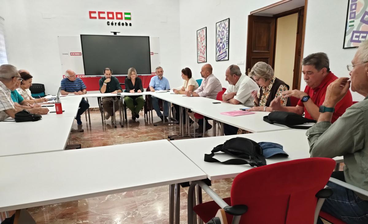 La Ejecutiva de la Federación de Pensionistas y Jubilados de CCOO de Córdoba ha trasladado a Hacemos Córdoba sus peticiones de cara al 28M
