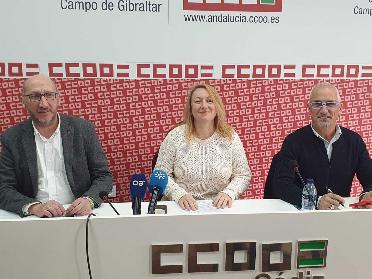 Presentación ante los medios de comunicación del informe de siniestralidad 2025 - CCOO Campo de Gibraltar