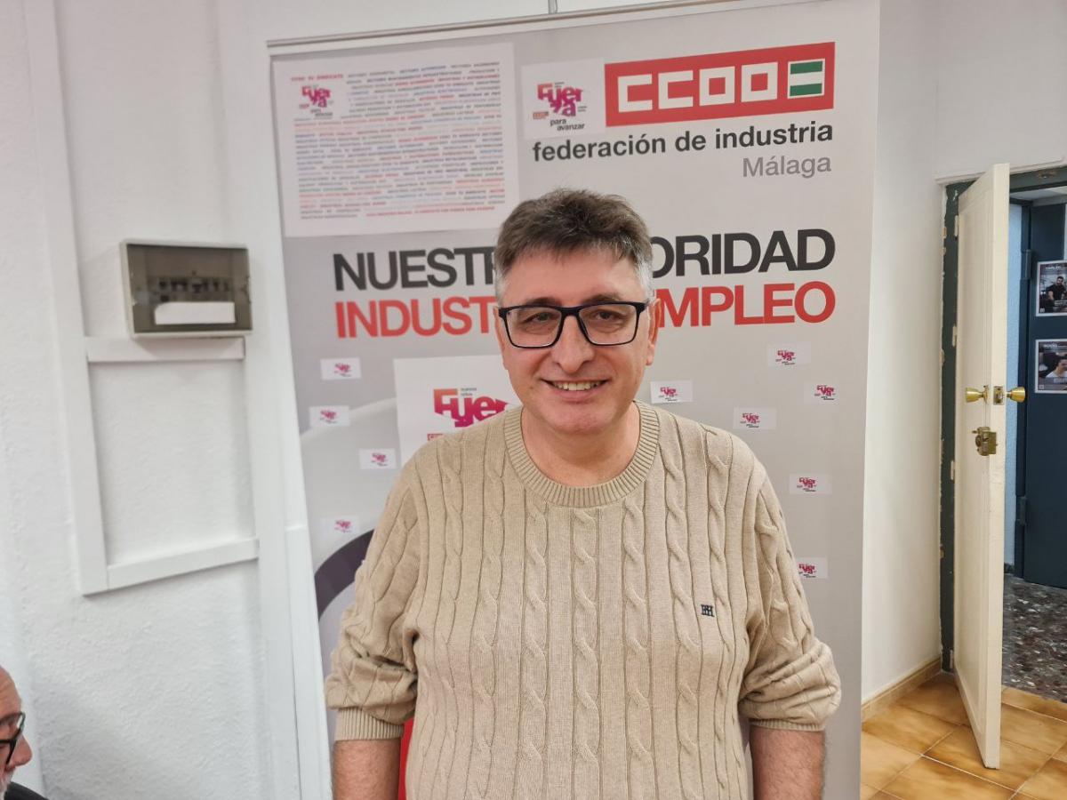 Andrs Gato, secretario general Industria CCOO Mlaga