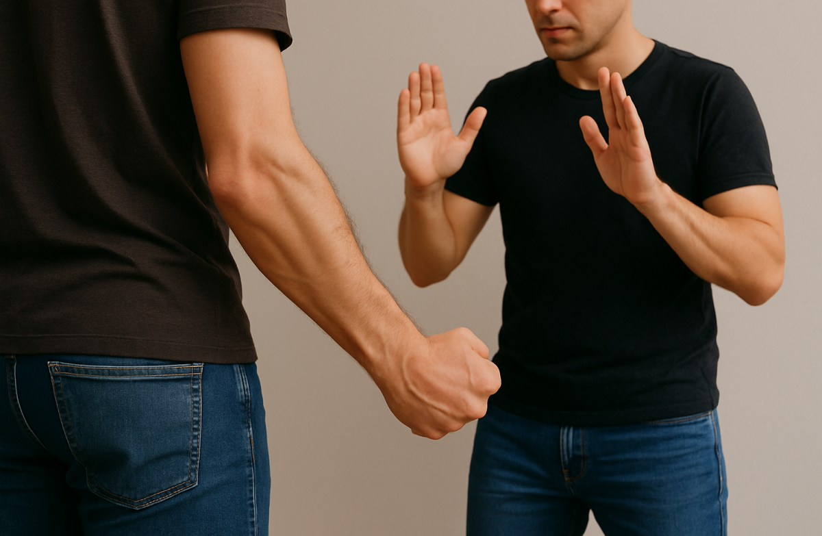 Imagen de una agresin generada por IA.