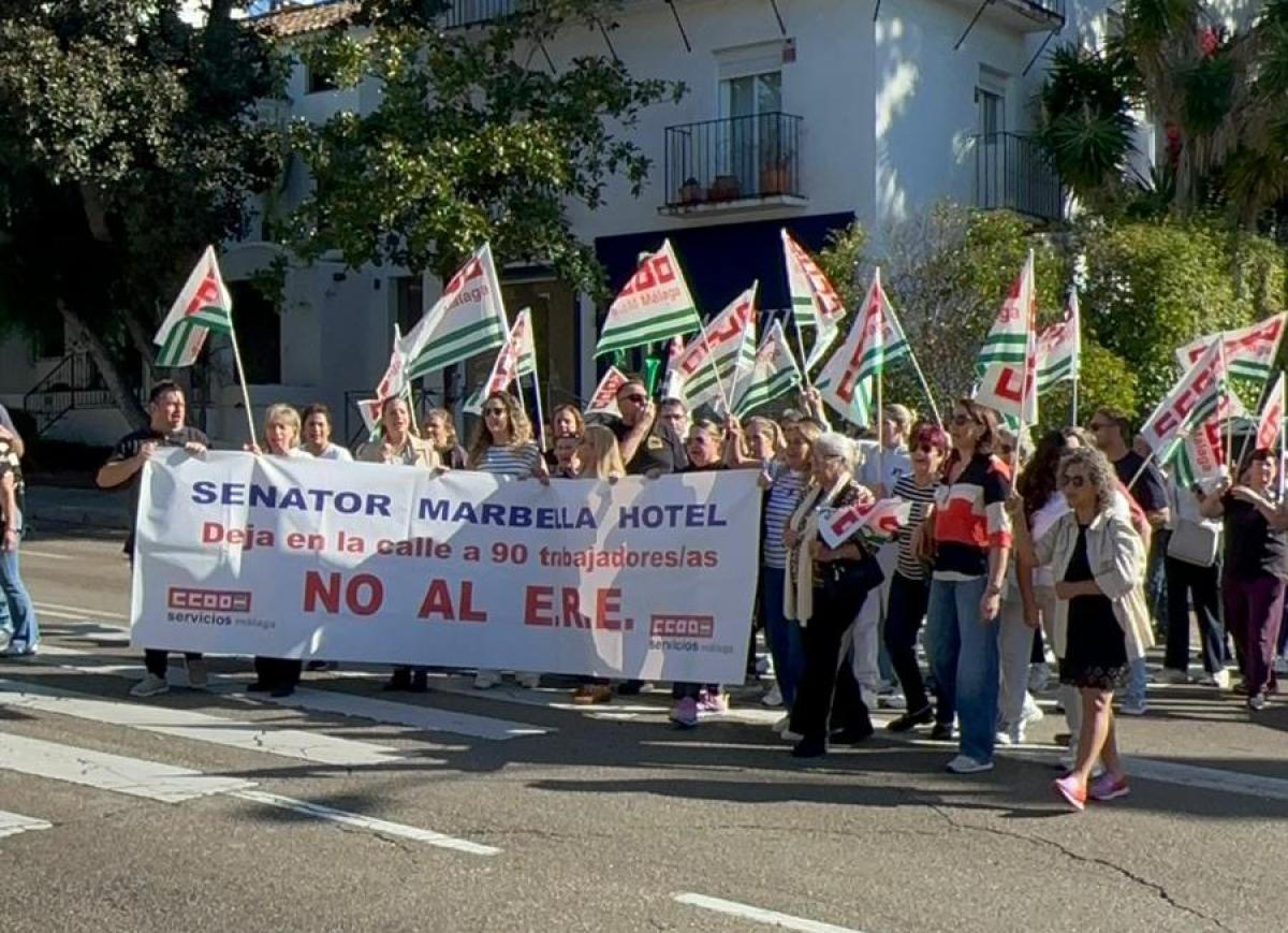 CCOO critica al grupo hotelero Meliá por ningunear a la Consejería de Empleo y boicotear la búsqueda de soluciones para 107 despidos del hotel Senator de Marbella