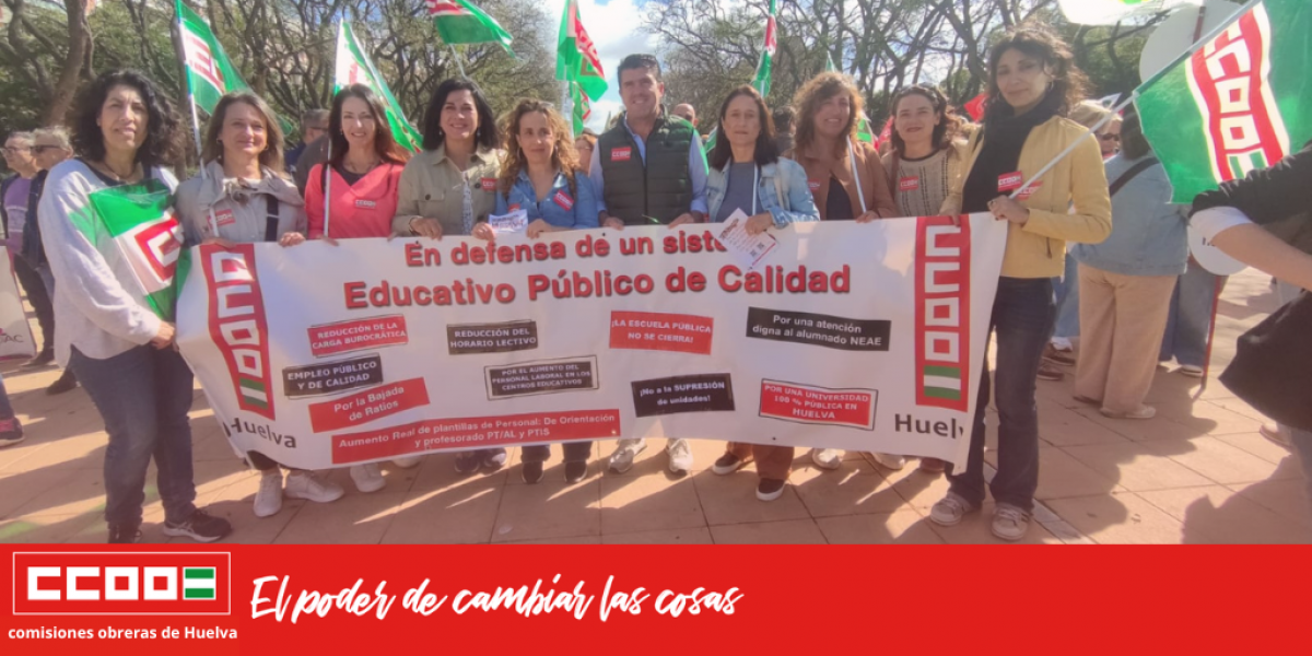 CCOO Huelva denuncia nuevos retrasos en la contratacin docente y exige mejoras para la educacin pblica