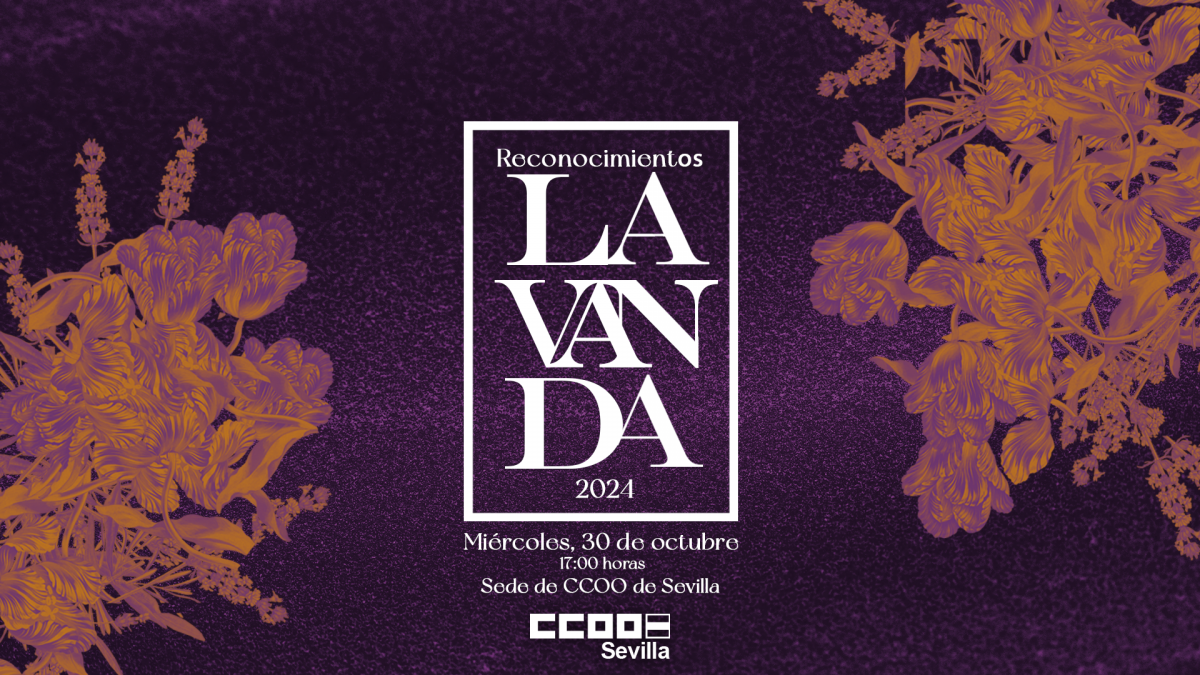 Cartel de los Reconocimientos Lavanda 2024.