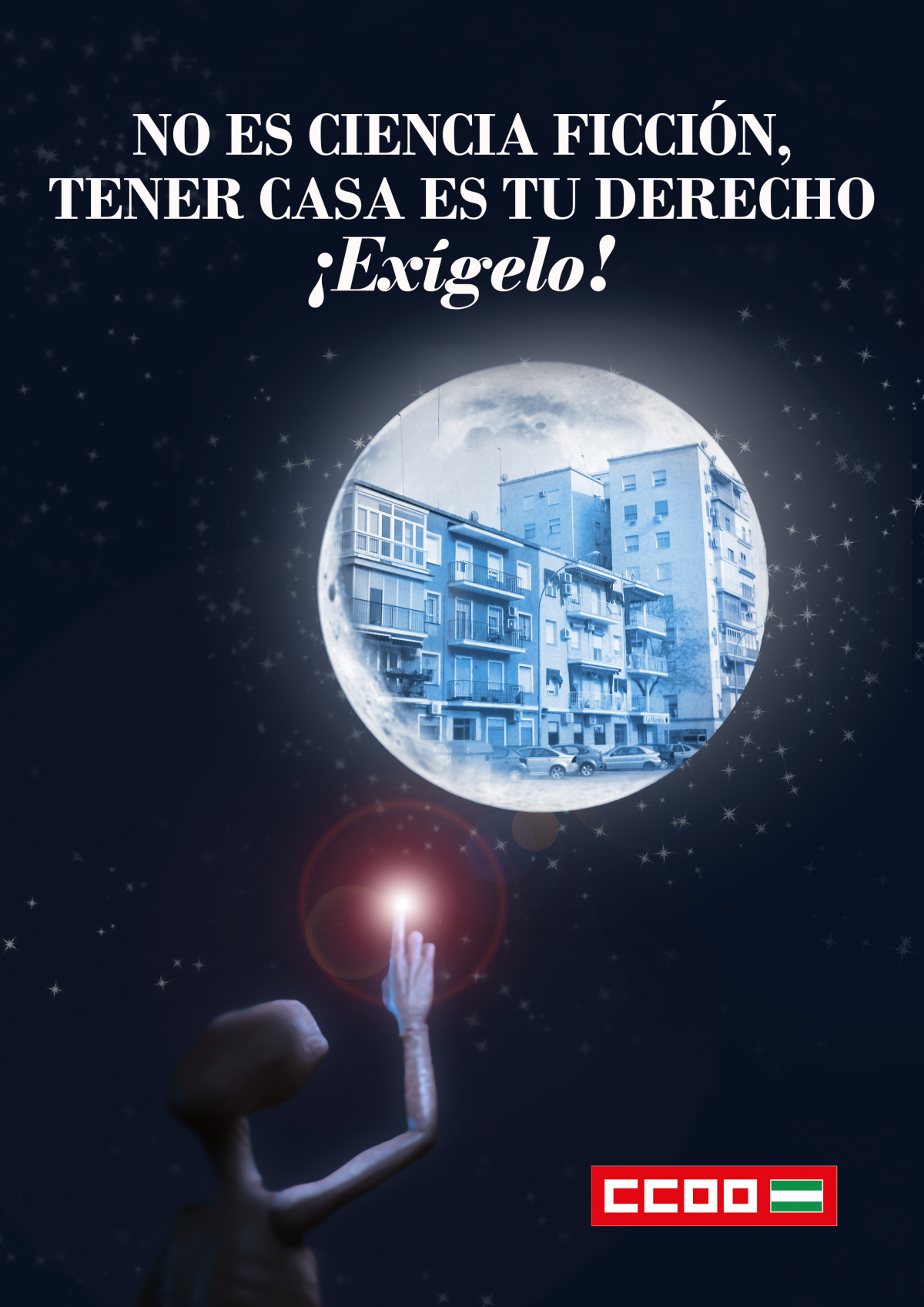 Imagen de la campaña de CCOO de Andalucía sobre vivienda
