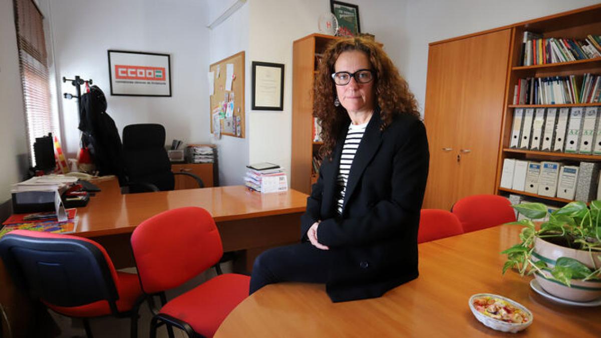 Julia Perea, Secretaria General de la Unión Provincial de CCOO Huelva (Foto Web Huelva Informacion)