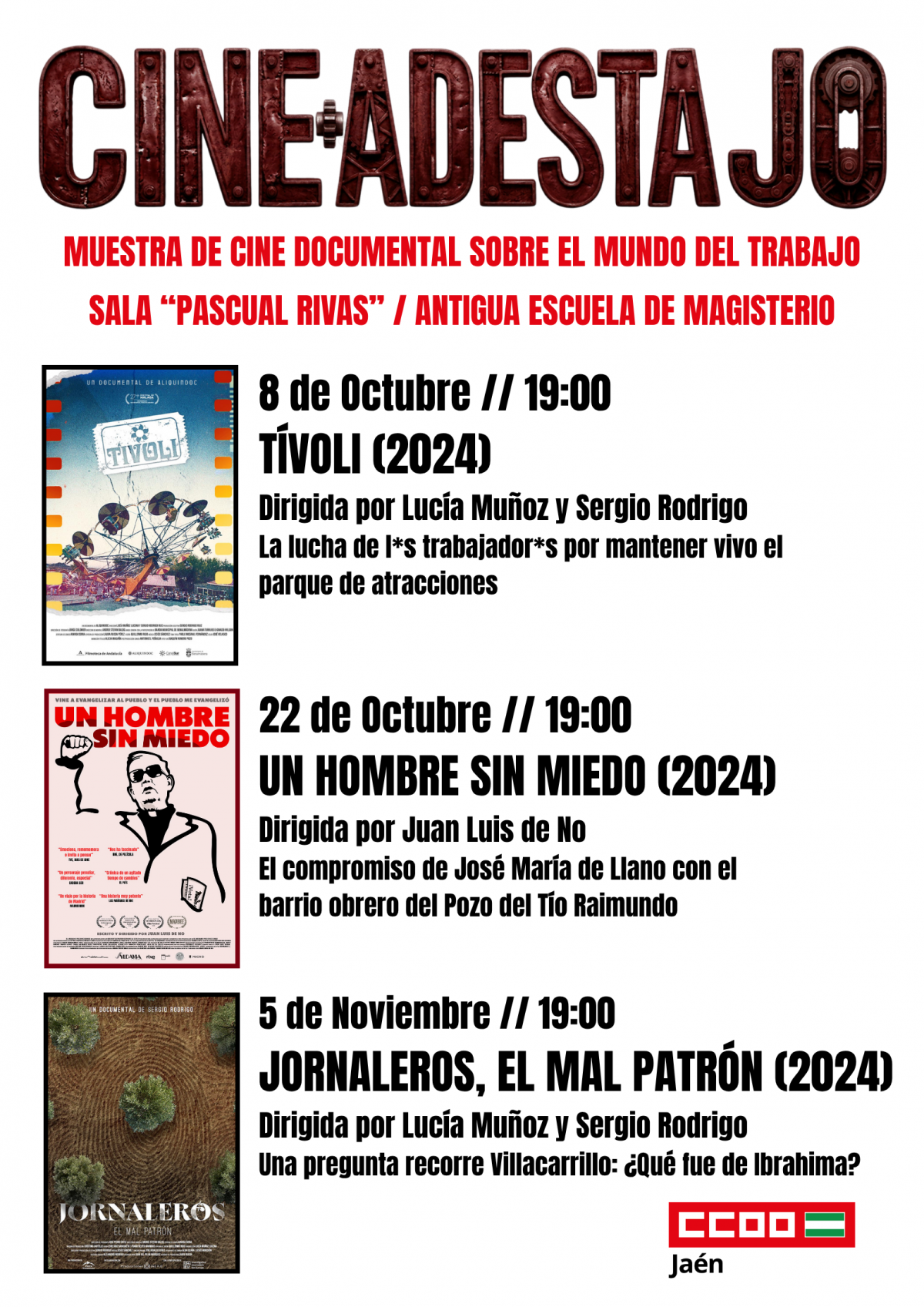 I Edición del Ciclo "Cine Adestajo"