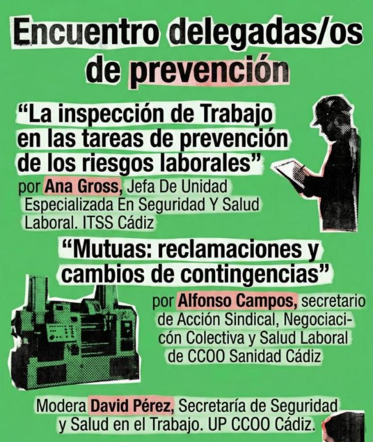 Encuentro delegadas y delegados de prevención - martes 21 de abril