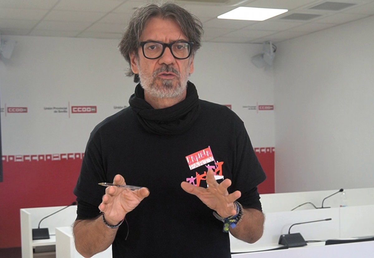 Jorge Carlos Lebrón, secretario de Empleo de CCOO de Sevilla.