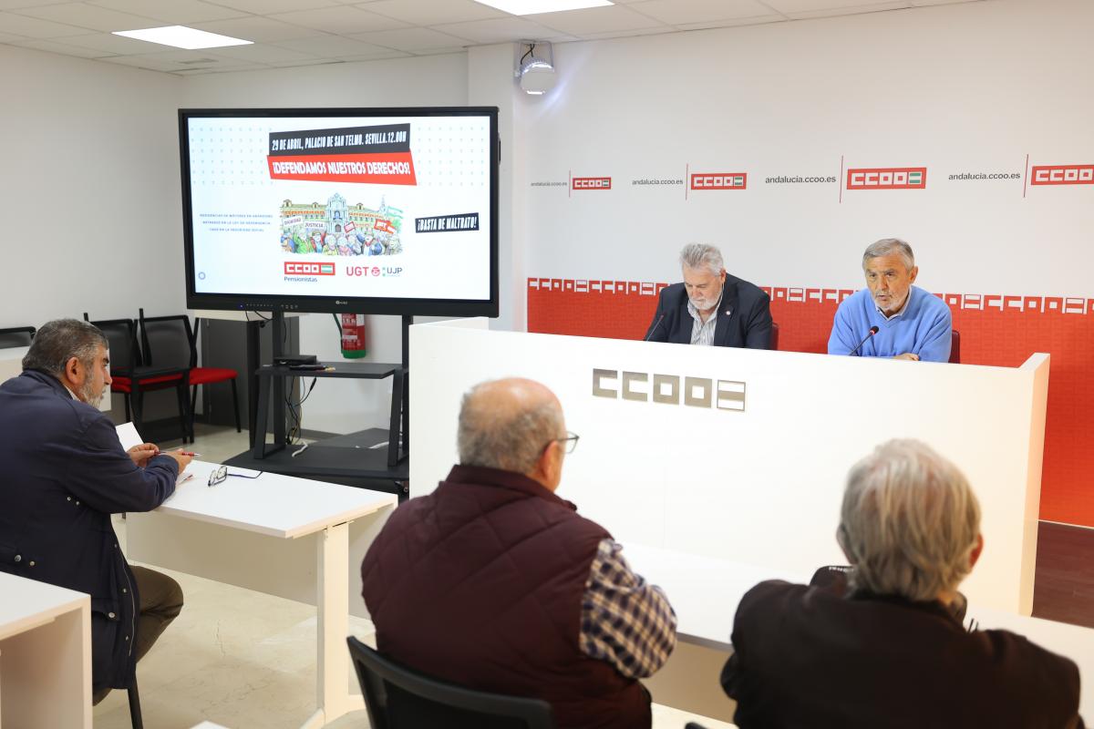 Alfonso Vidán (CCOO) y José Luis García (UGT)