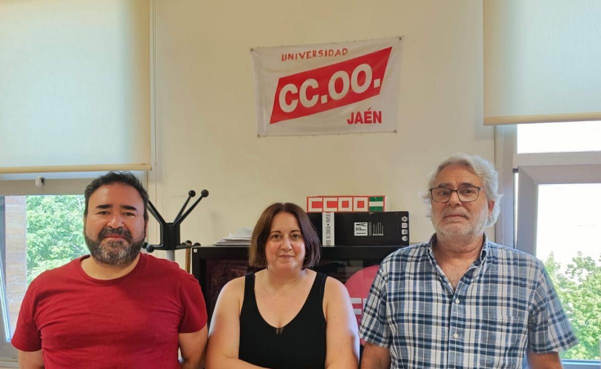 Reunin de la secretaria general de CCOO Jan con representantes de la seccin sindical de la UJA