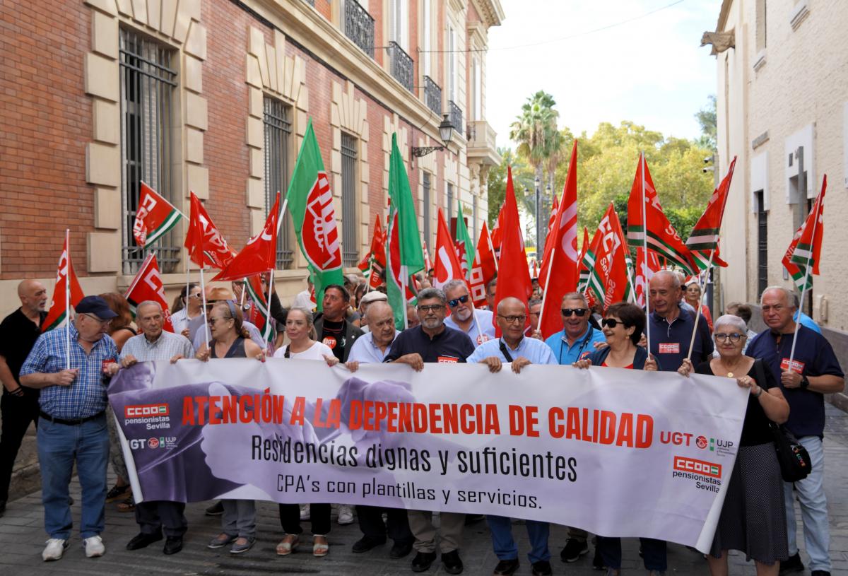 Manifestacin del Da de las Personas Mayores 2024.