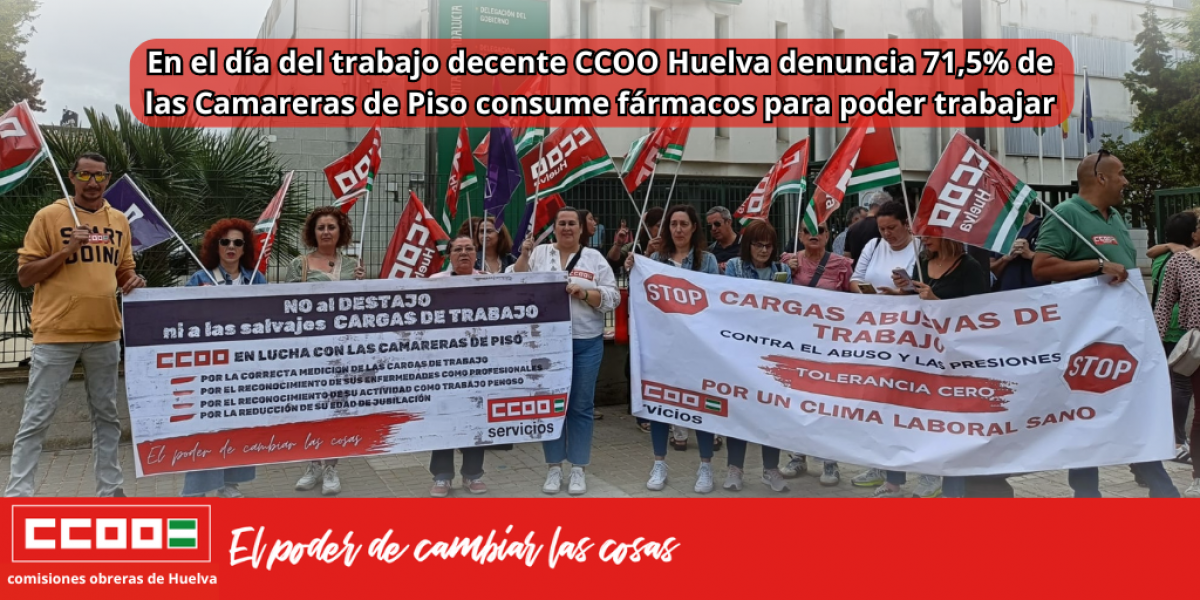 Imagen de la concentracin por el da del Trabajo Decente.