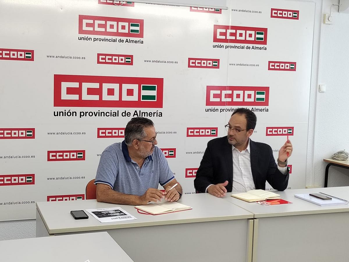 Reunión mantenida entre CCOO Almería y PSOE Almería