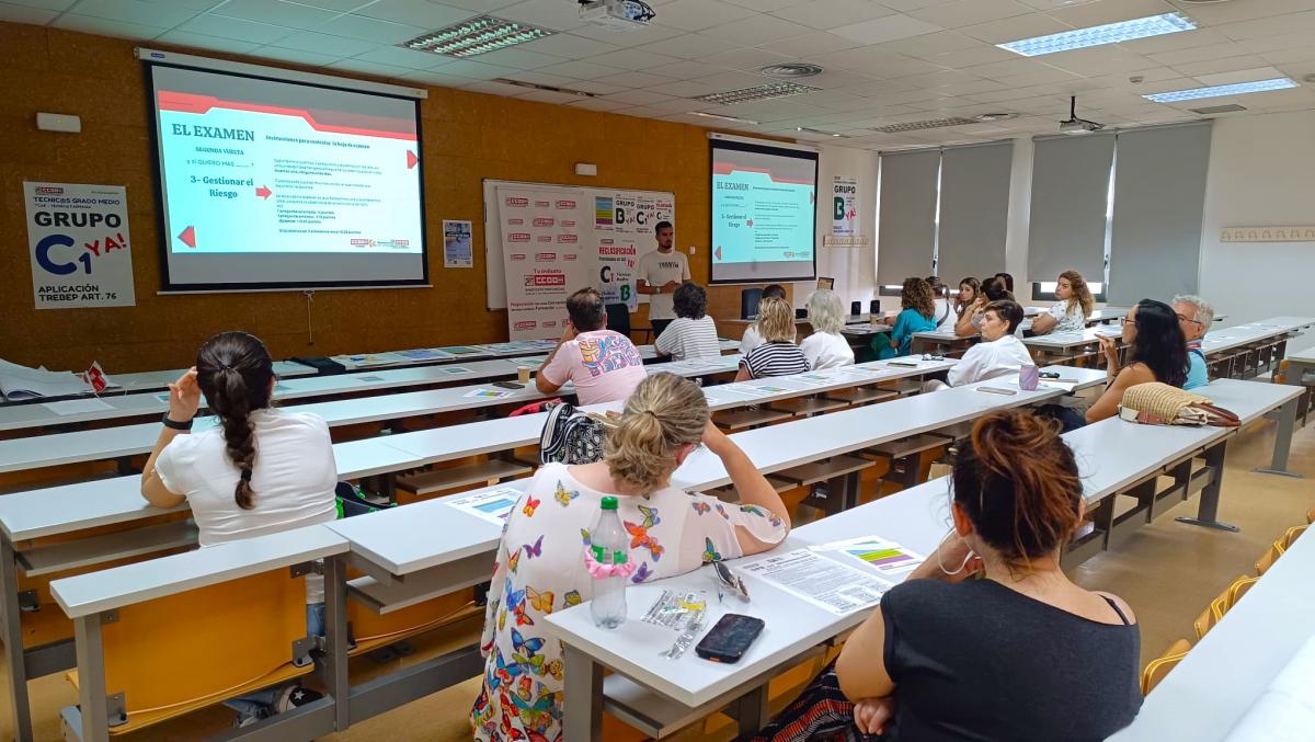 El taller sobre"Cmo afrontar un exmen tipo test".