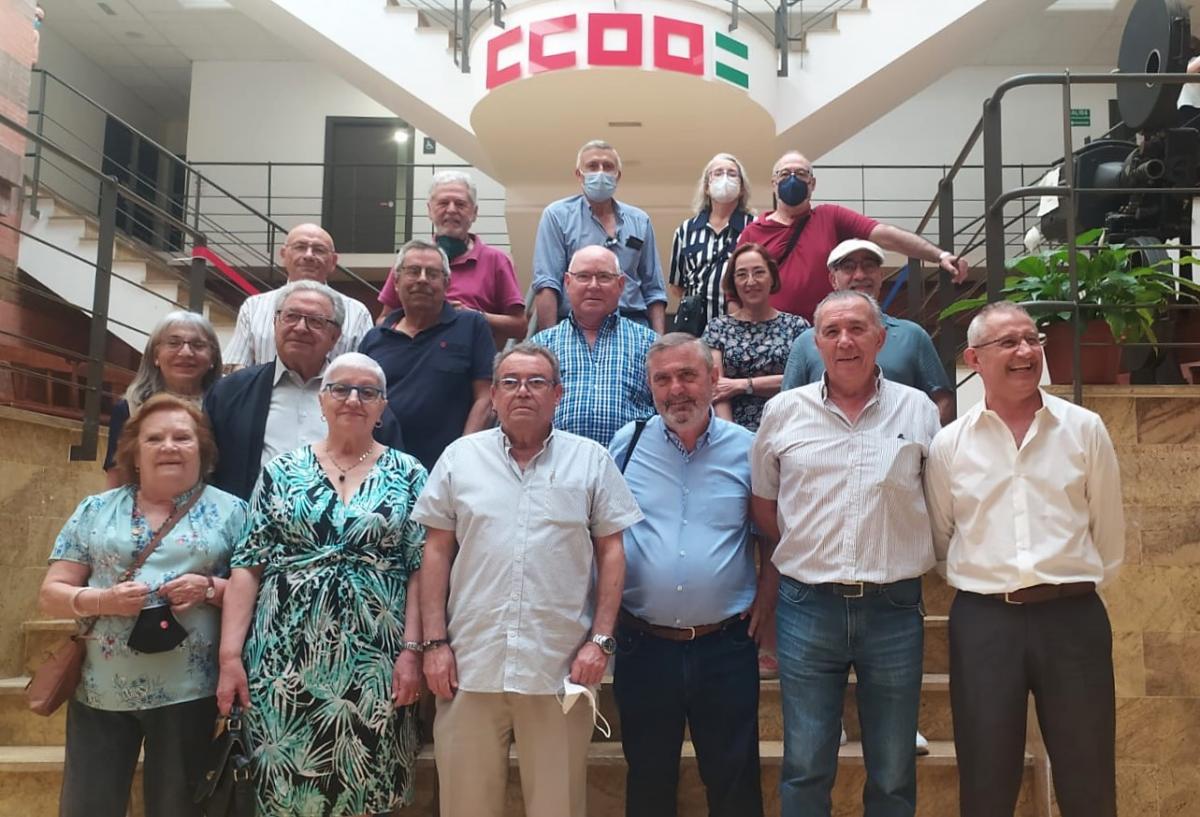 Visita del Sindicato Provincial de Pensionistas y Jubilados de CCOO de Sevilla.