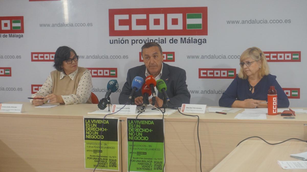 Para CCOO la falta de vivienda asequible en Mlaga se ha convertido en un problema estructural y de emergencia social