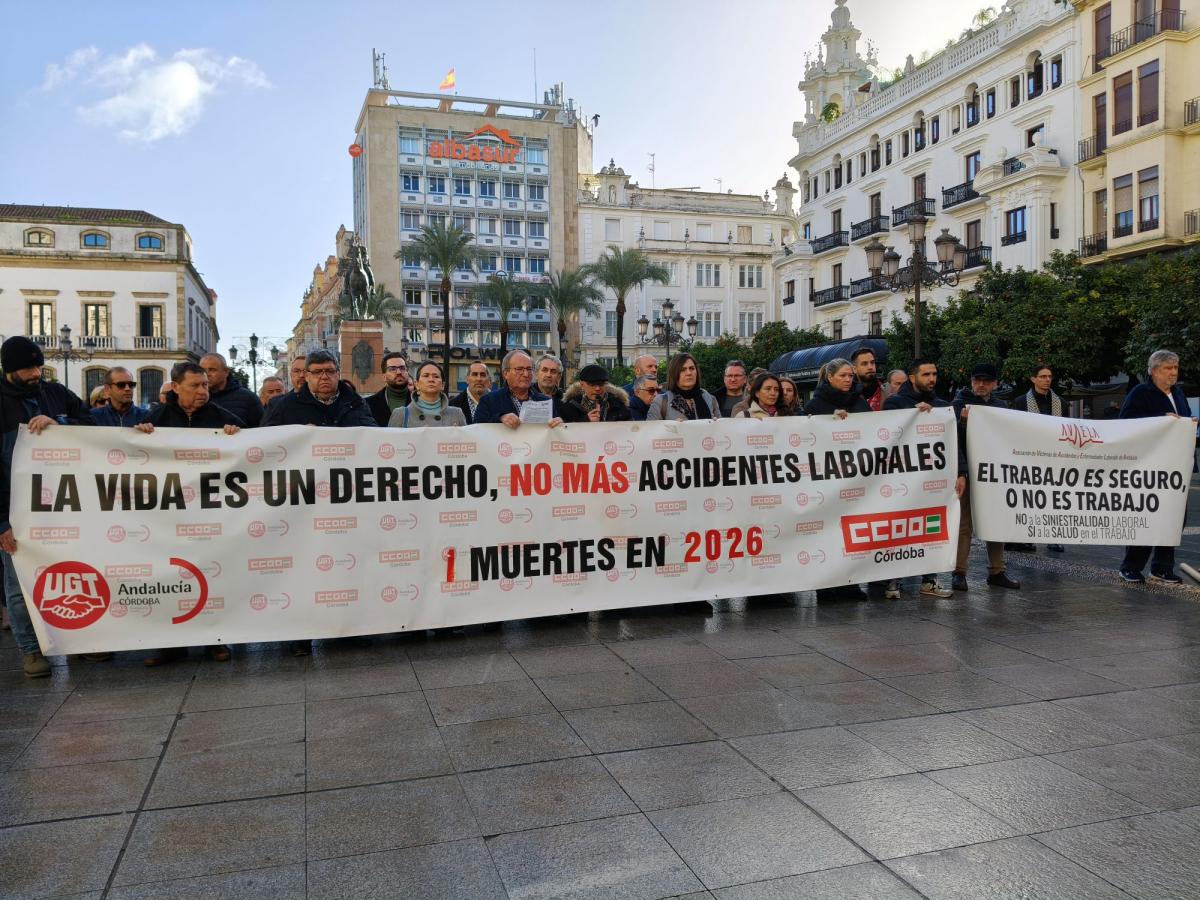 Los sindicatos advierten de las insoportables cifras de siniestralidad de la provincia de Córdoba.