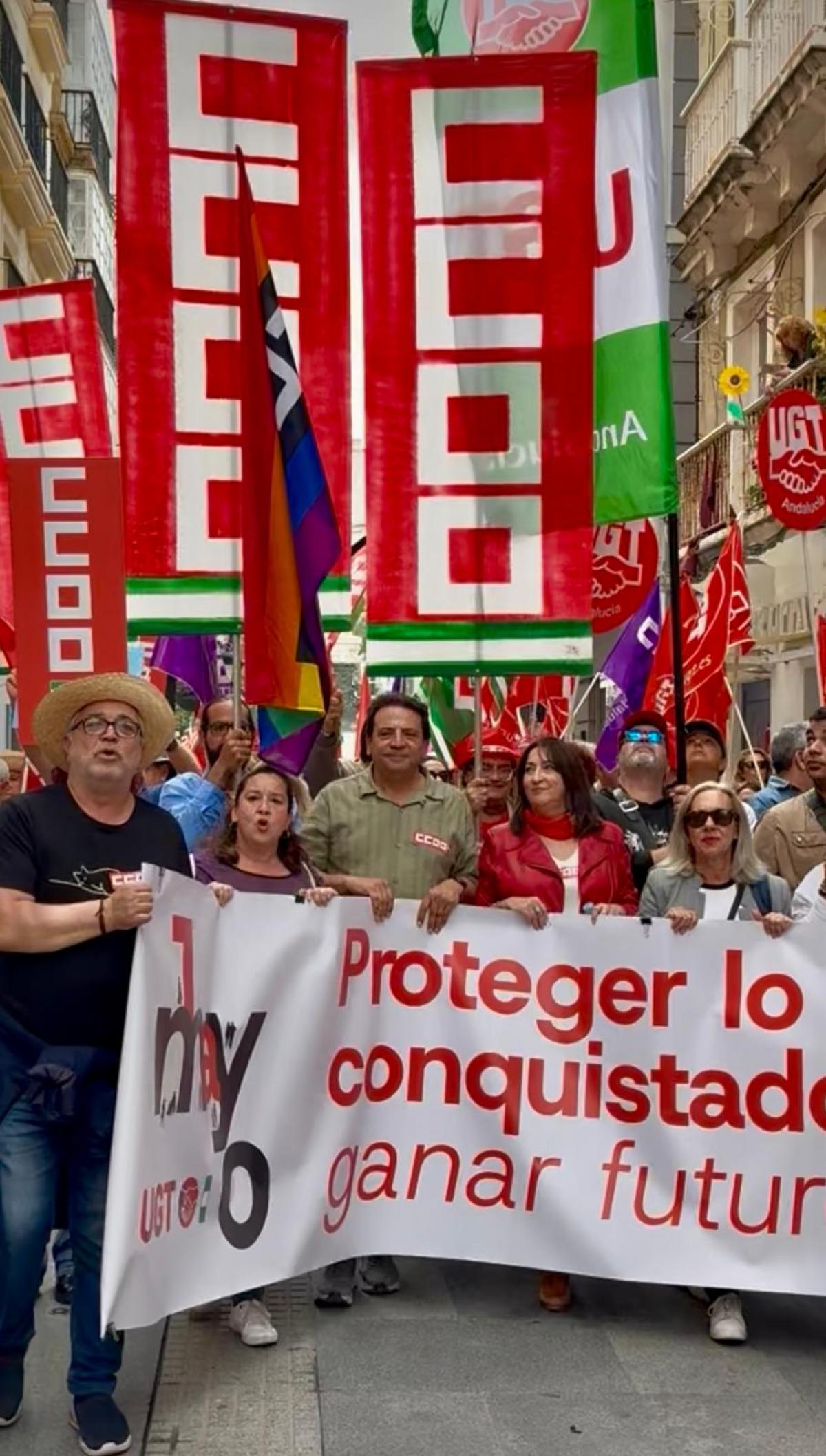 Proteger lo conquistado, ganar futuro resume la lucha sindical de CCOO en este 1 de Mayo