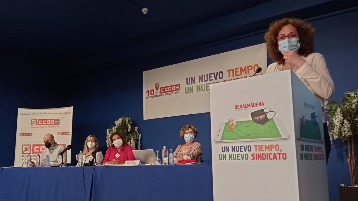 Nuria López interviene en el 10º Congreso de la Federación de Sanidad y Sectores Sociosanitarios