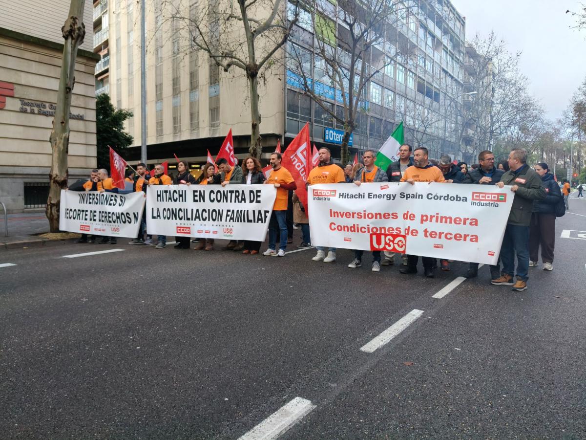 CCOO y USO se plantean retomar la movilización por el bloqueo de la negociación en Hitachi.