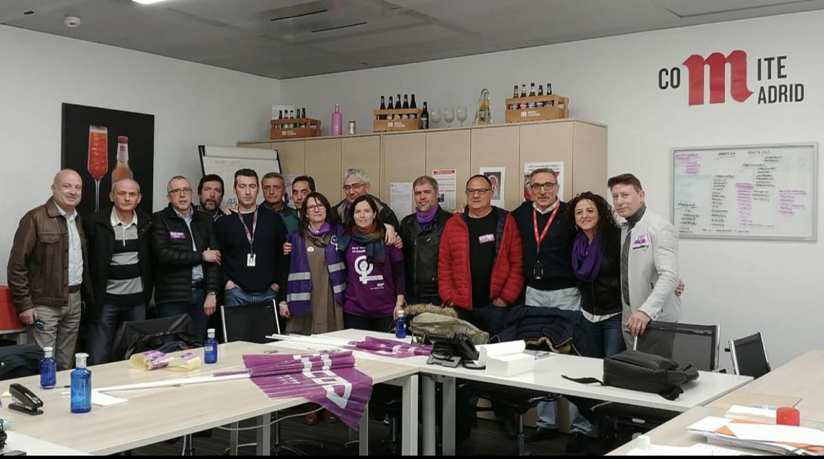 CCOO de Mahou con Isabel Rodero y Agustn Martn