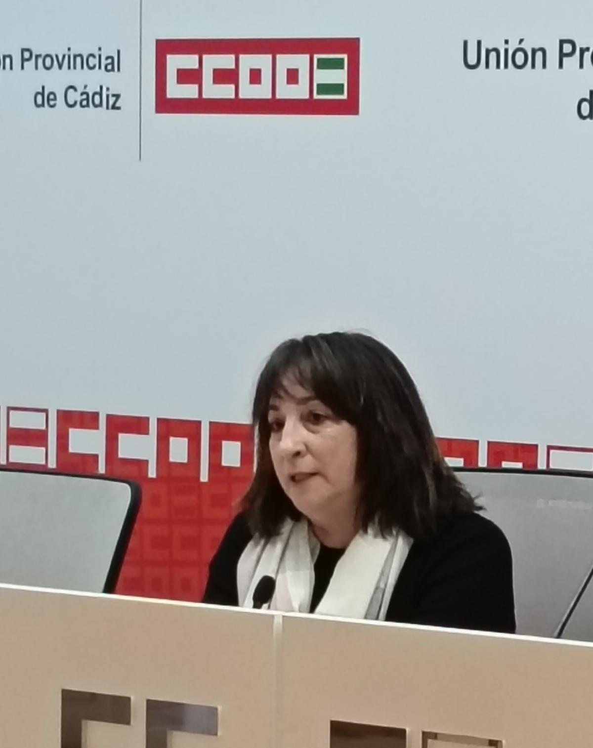 Inma Ortega - secretaria gral. de CCOO Cdiz