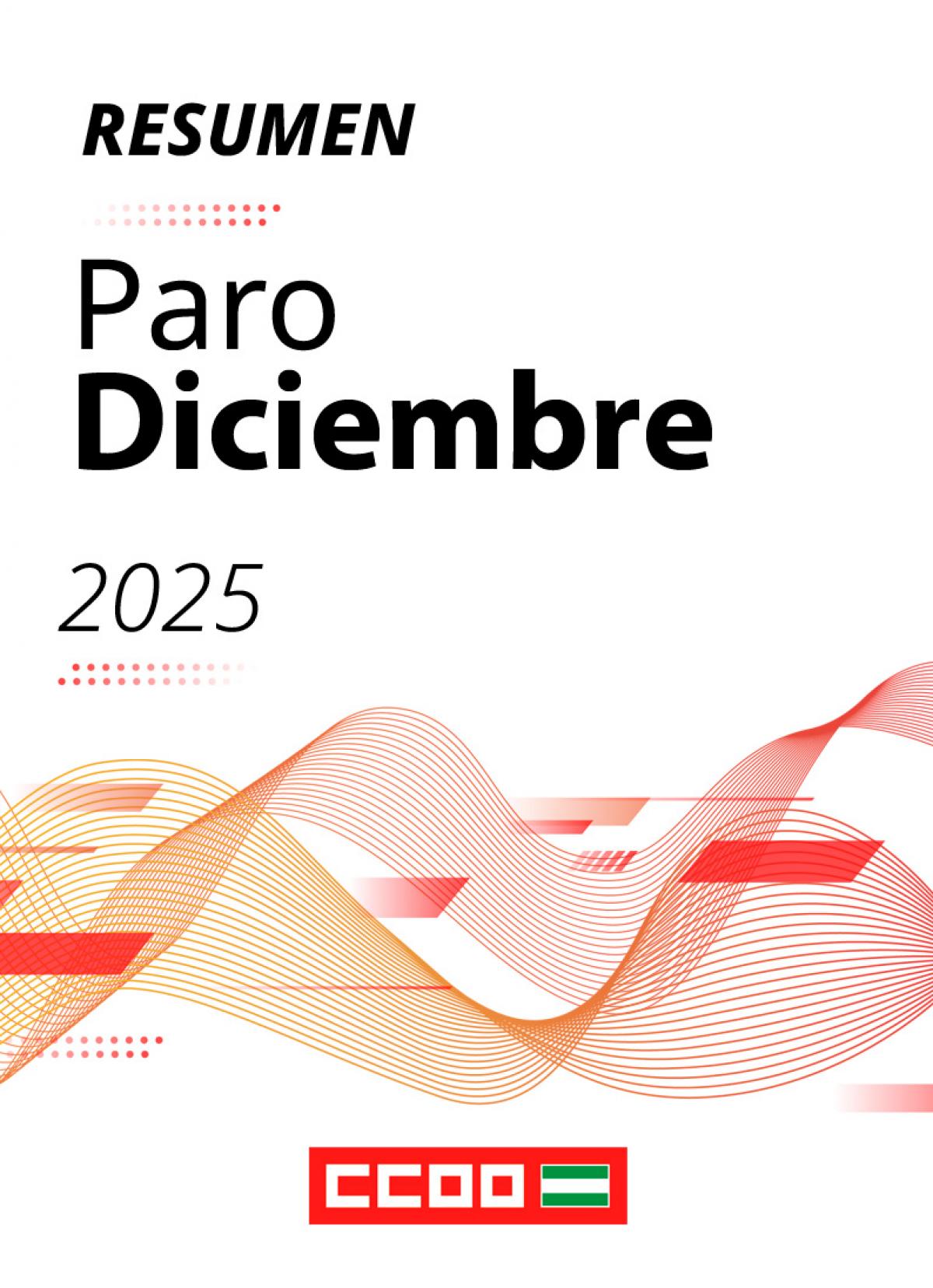 Resumen paro registrado diciembre 2025
