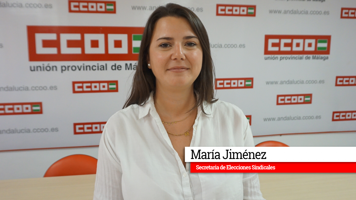 Mara Jimnez, secretaria de Elecciones Sindicales de CCOO de Mlaga