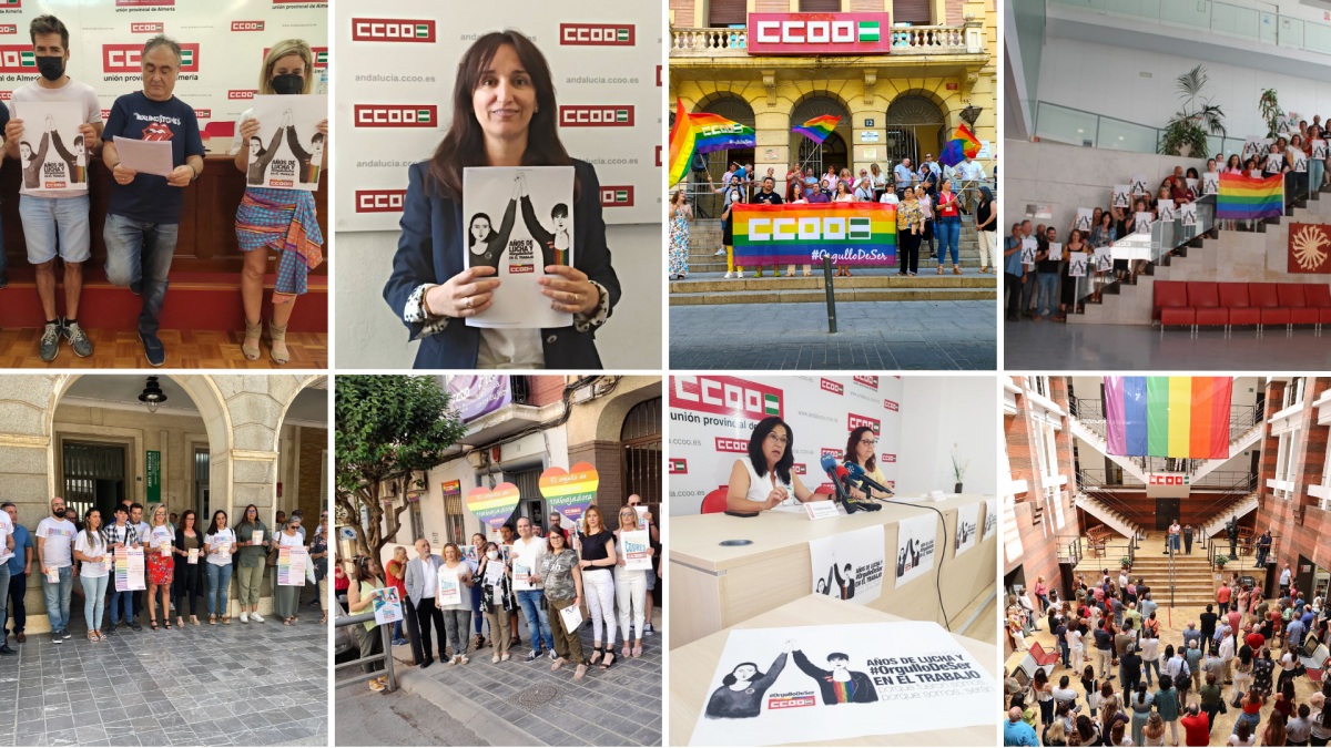 Actos en las provincias andaluzas en defensa de los derechos de las personas LGTBI