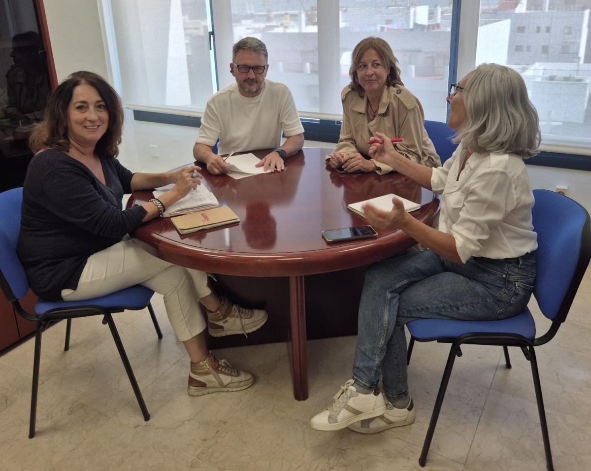 Imagen del encuentro que hoy han mantenido CCOO y UGT para la preparación del  11N