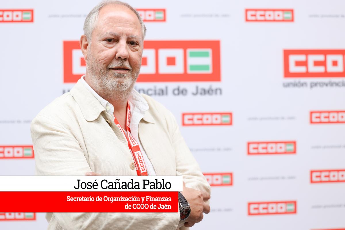 José Cañada Pablo, secretario de Organización y Finanzas de CCOO de Jaén