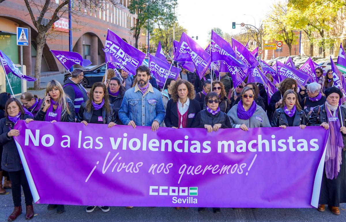 Manifestacin sindical por el 25N.