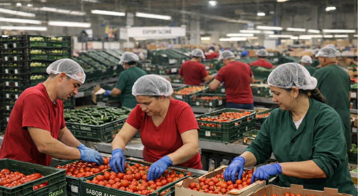 imagen de trabajadoras y trabajadores del sector del manipulado.