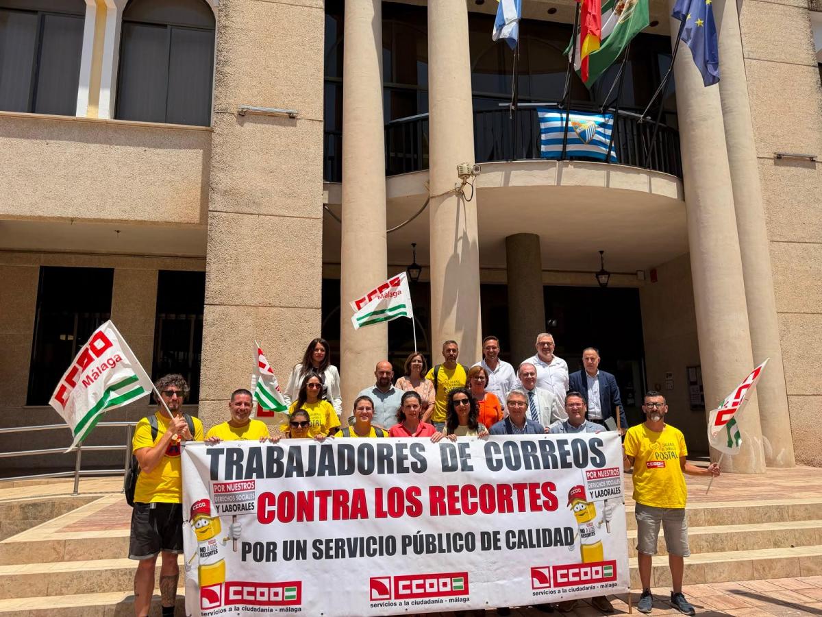 CCOO logra el respaldo unánime del Pleno de Rincón de la Victoria contra el cierre de la oficina de Correos de La Cala del Moral y exige paralizar su clausura