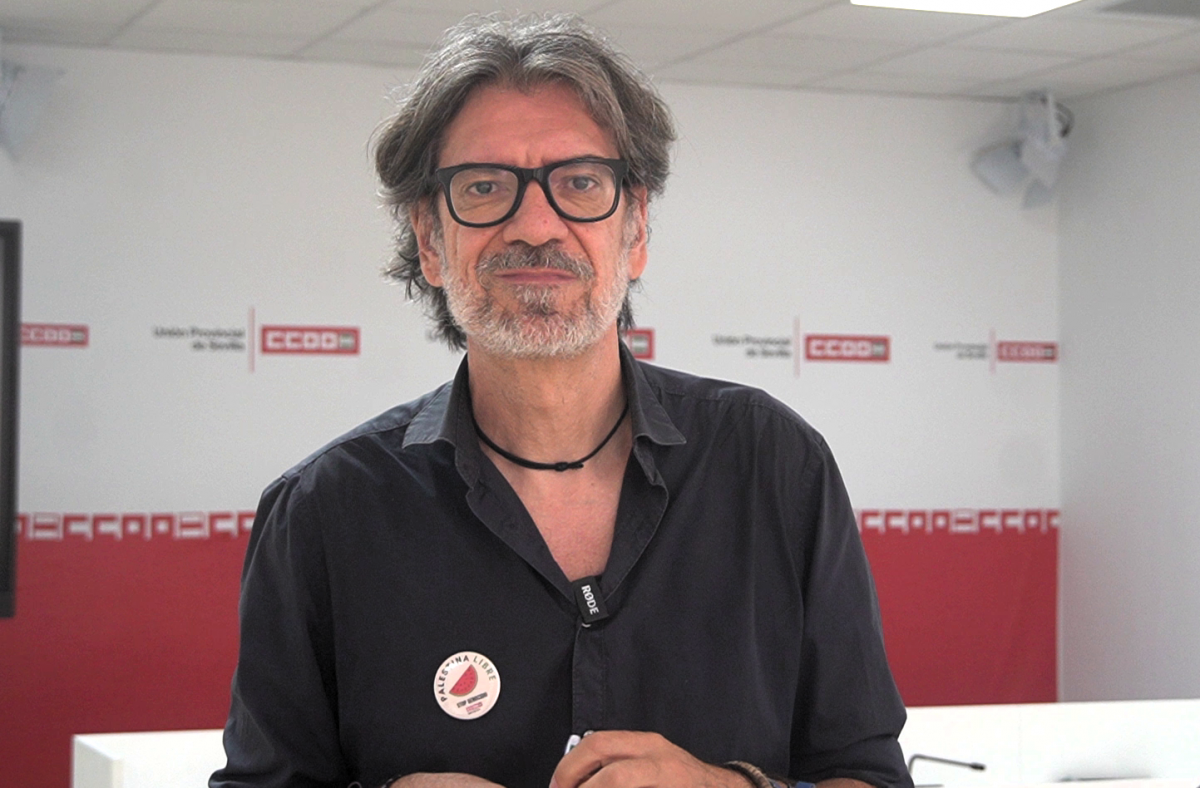 Jorge Carlos Lebrón, secretario de Empleo de CCOO de Sevilla.