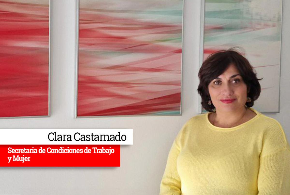 Clara Castarnado. Secretaria de Condiciones de Trabajo y Mujer de CCOO de Granada