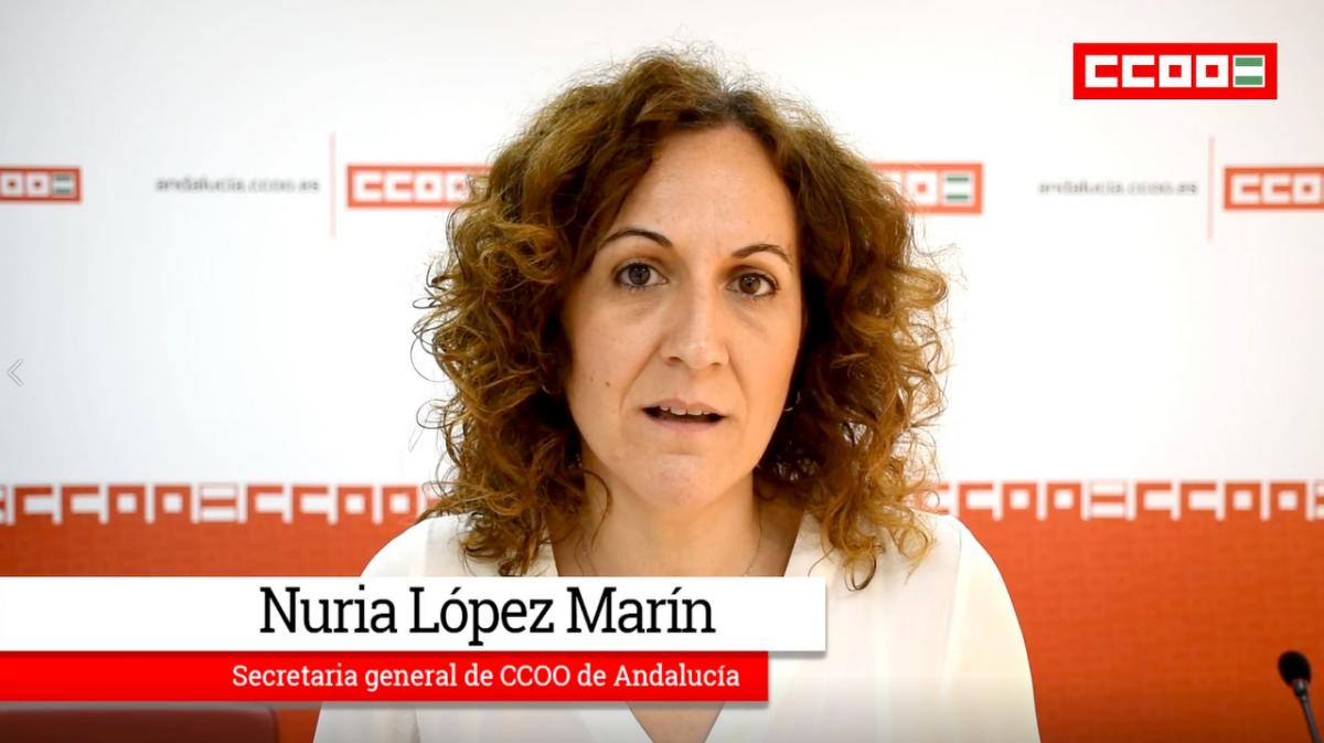 Nuria López, secretaria general de CCOO de Andalucía