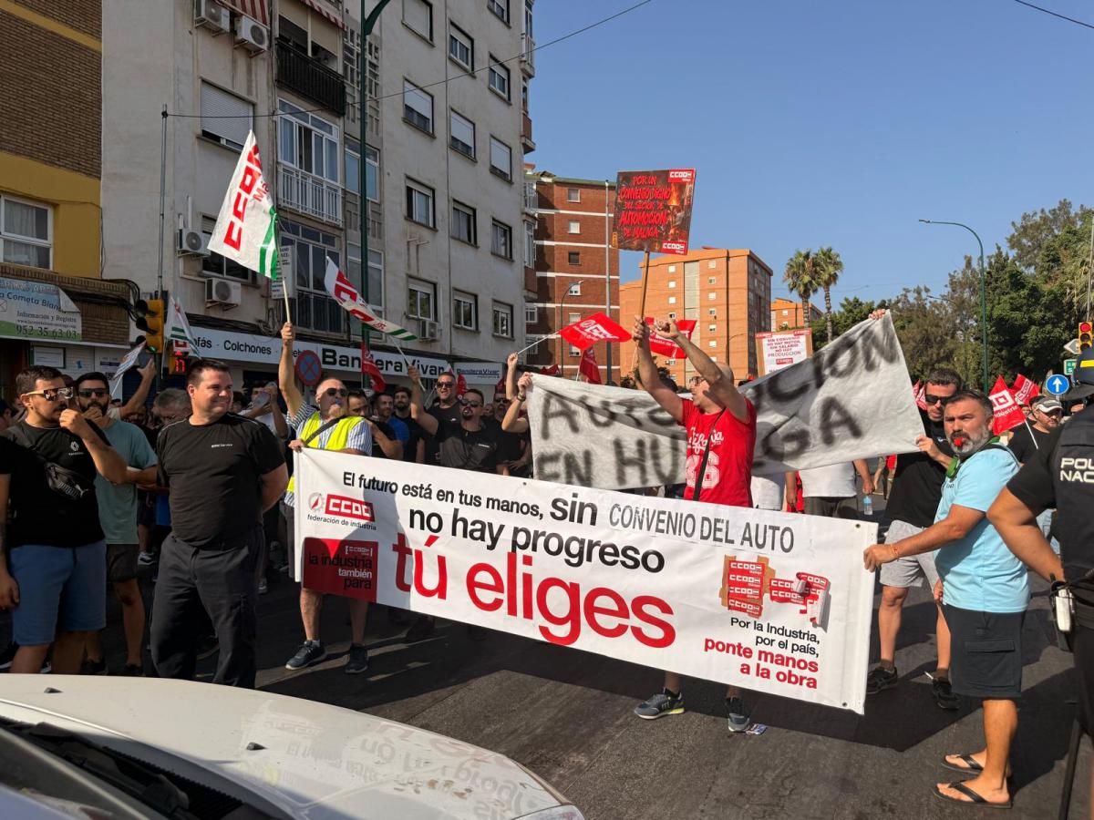 Éxito rotundo en el inicio de la huelga del sector de la automoción con un seguimiento del 80% de las plantillas de los grandes concesionarios