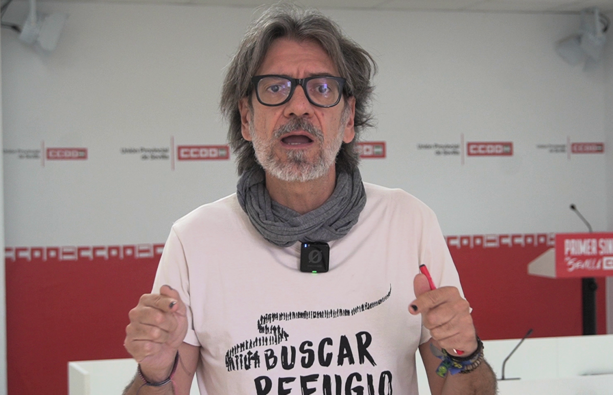 Jorge Carlos Lebrón, secretario de Empleo de CCOO de Sevilla.