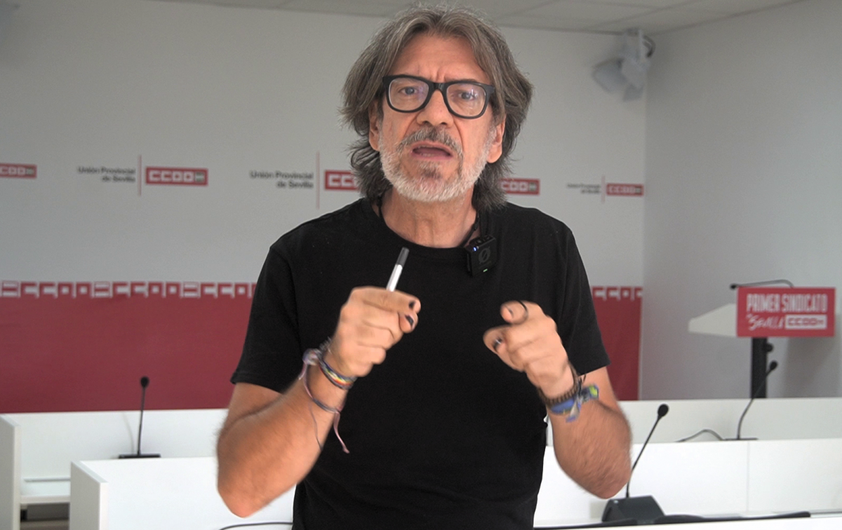 Jorge Carlos Lebrón, secretario de Empleo de CCOO de Sevilla.