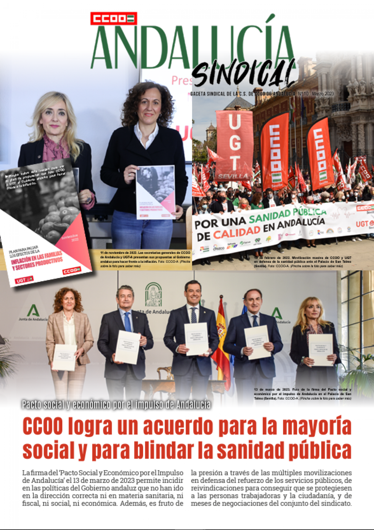 Andaluca Sindical N10 - Pacto social y econmico por el impulso de Andaluca