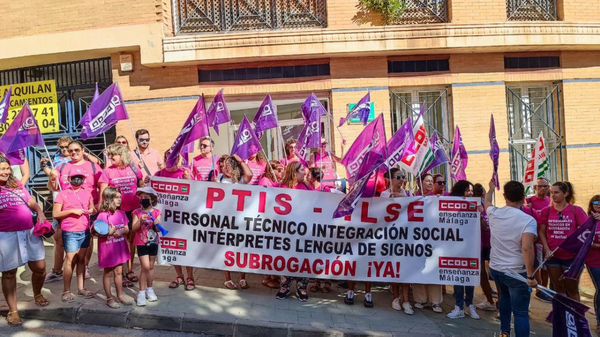 Imagen de la concentración realizada en Málaga