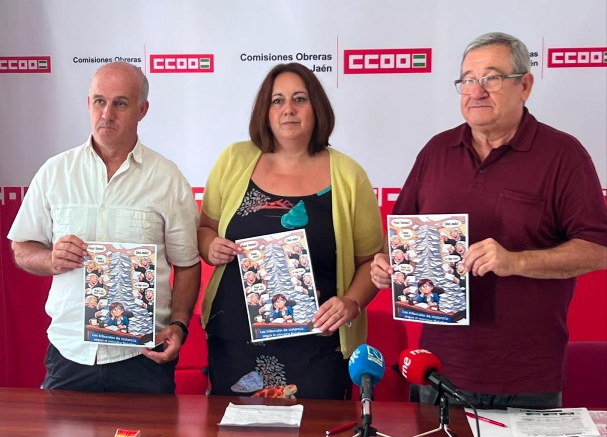 Rueda de prensa del colapso de judicial en Jaén