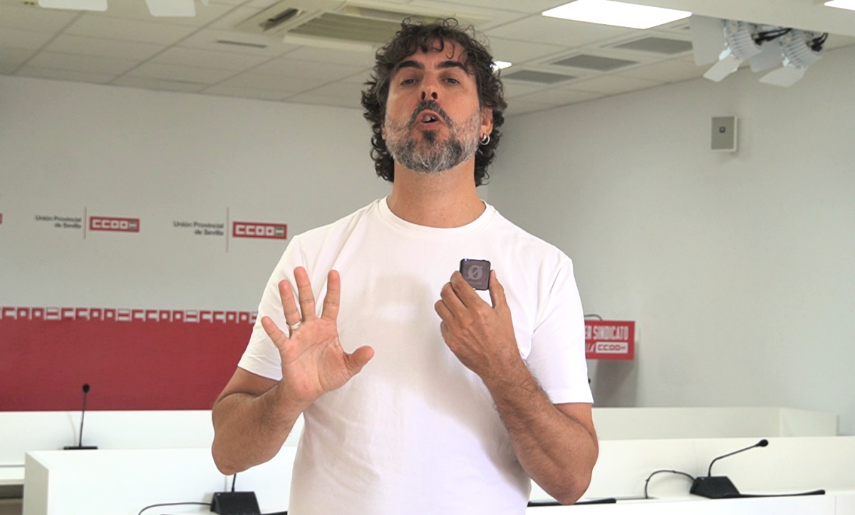 Carlos Aristu, secretario general de CCOO de Sevilla.