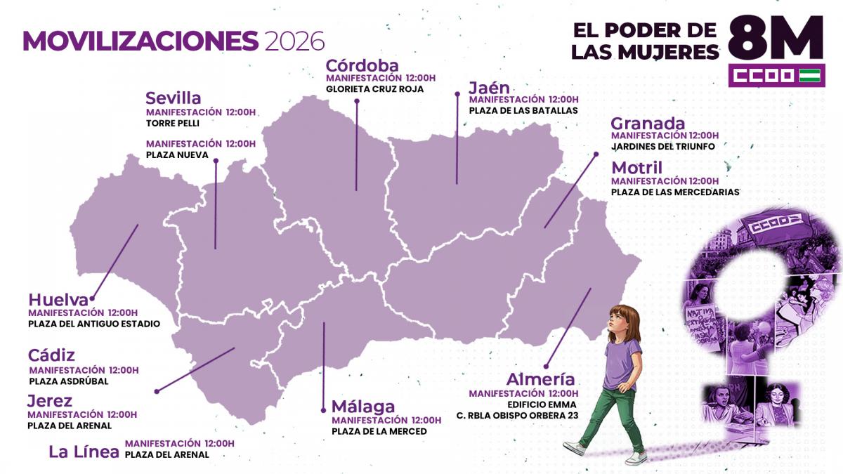 Mapa de movilizaciones 8M