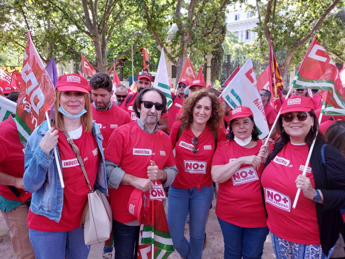 Manifestación Pacto por la Industria en Madrid