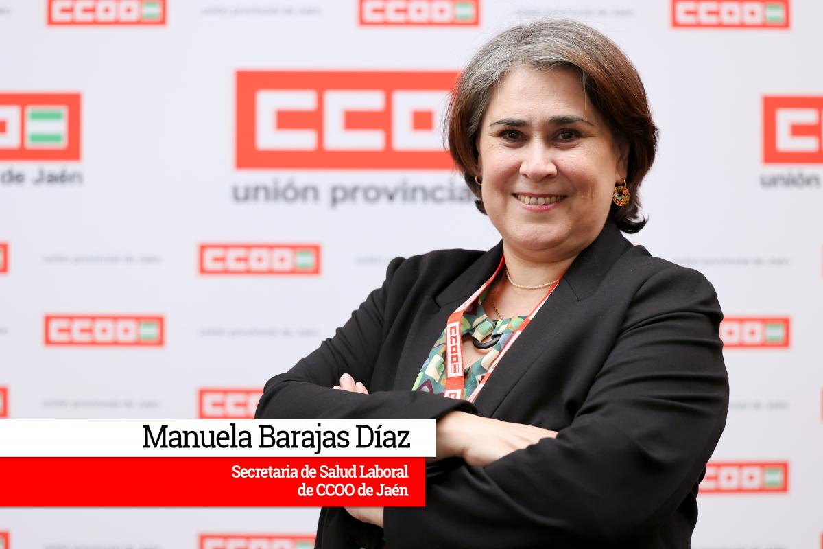 Manuela Barajas Díaz, secretaria de Salud Laboral de CCOO de Jaén